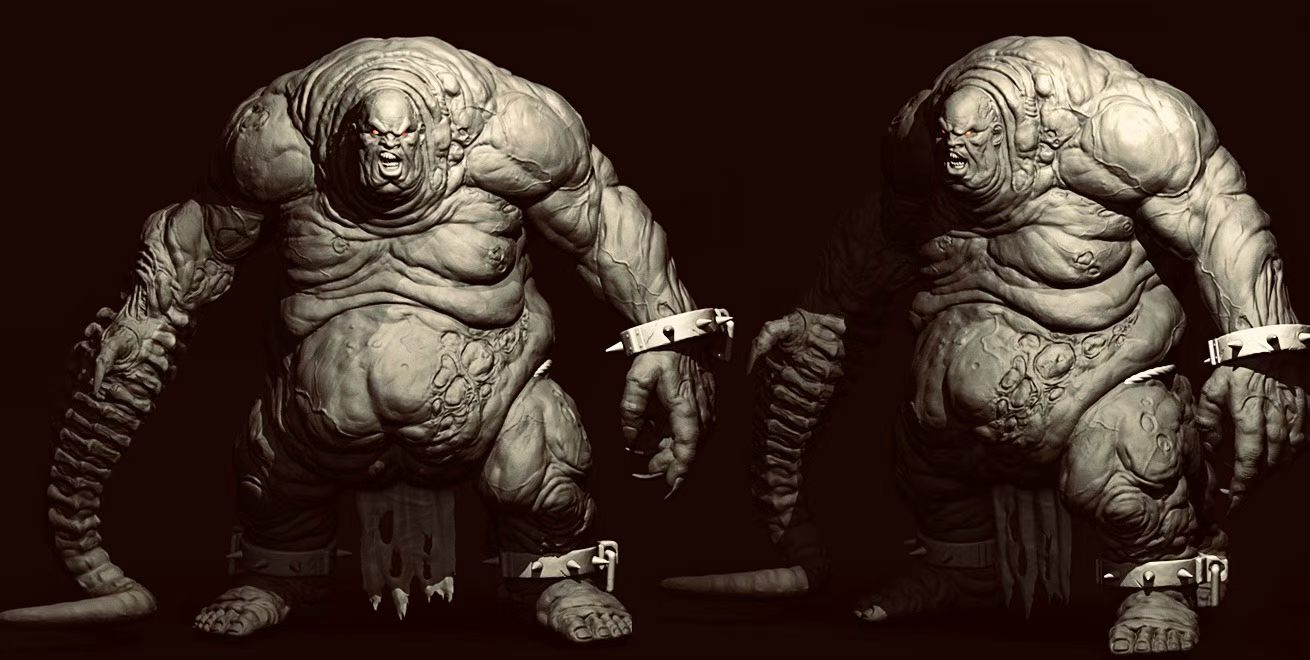 Chained Colossus creature sculpt
