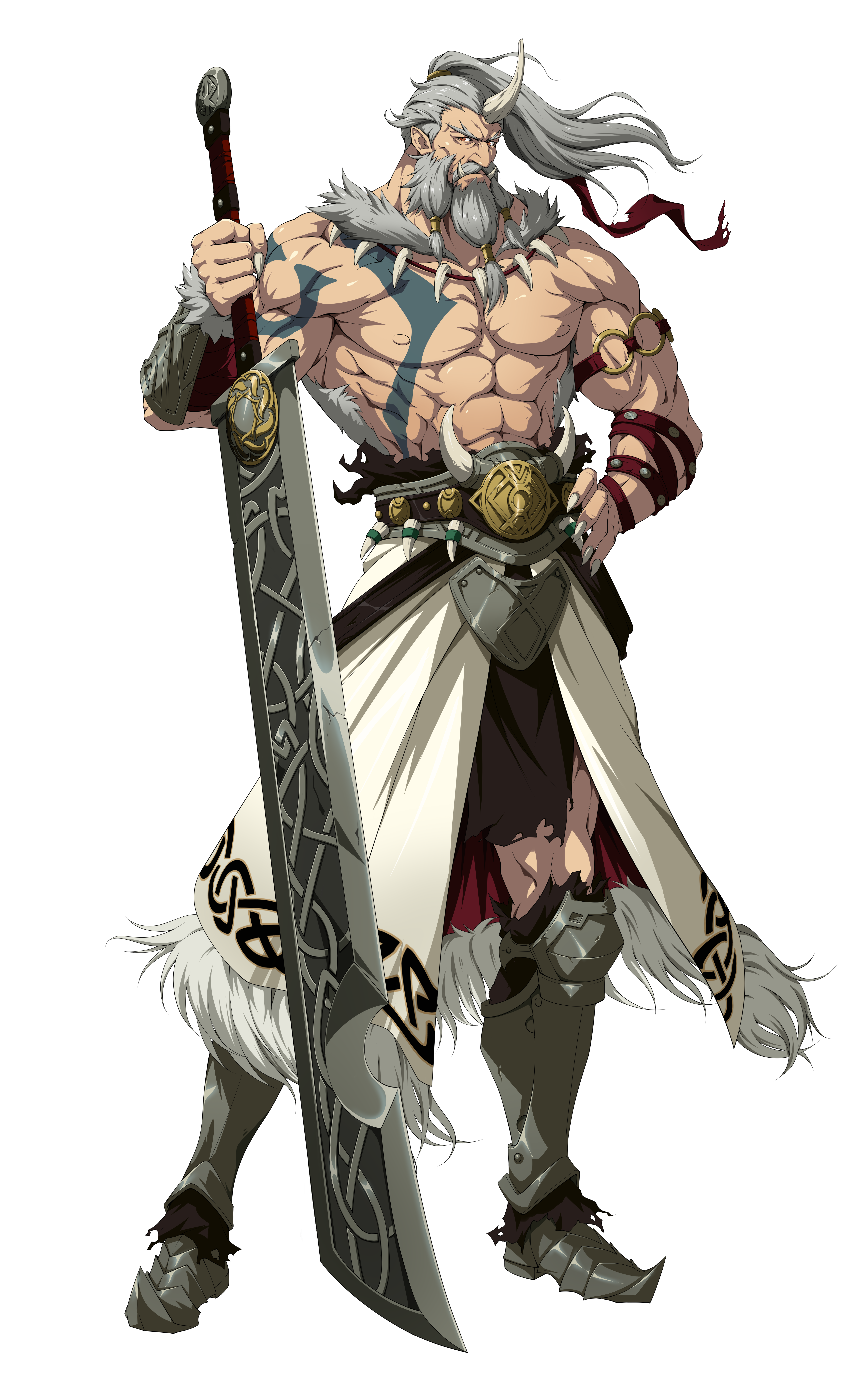 Horned guardian character concept artwork